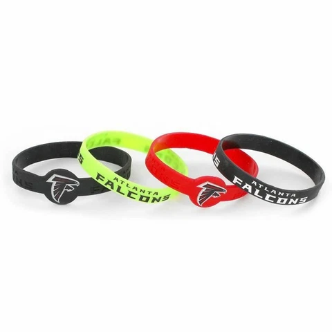 Atlanta Falcons Bracelets 4 Pack Silicone Cover