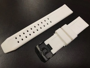 Luminox 23mm FP.L.ES White Watch Rubber Strap NAVY SEAL Colormark 3050/3080/8800 - Picture 1 of 4