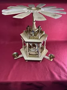 Weihnachtspyramide 1-stöckig Erzgebirge Richard Glässer von 1994 Vintage - Bild 1 von 22