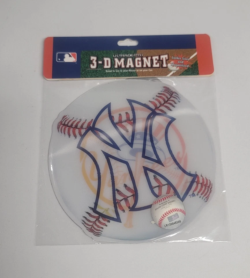 New York Yankees Ultra Profundidad Imán 3D Logotipos Doble Nuevo Sellado Foto 1 de 3