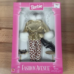 Barbie Fashion Avenue 14980 Outfit Cheetah Print Pants And Gold New - Picture 1 of 4