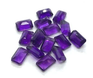 Natural African Amethyst Octagon Cut Faceted Loose Gemstone For Making Jewelry - Picture 1 of 24