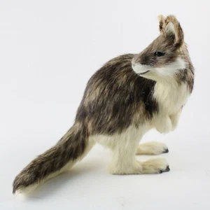 KANGAROO FUR FIGURINE – Soft Animal Statue – Realistic Handmade Sculpture - Picture 1 of 12