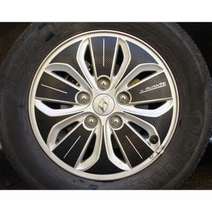 NEW Carbon Tuning Wheel decal Sticker for Elantra/AVANTE MD Hybrid 2011-14 15" - Picture 1 of 2