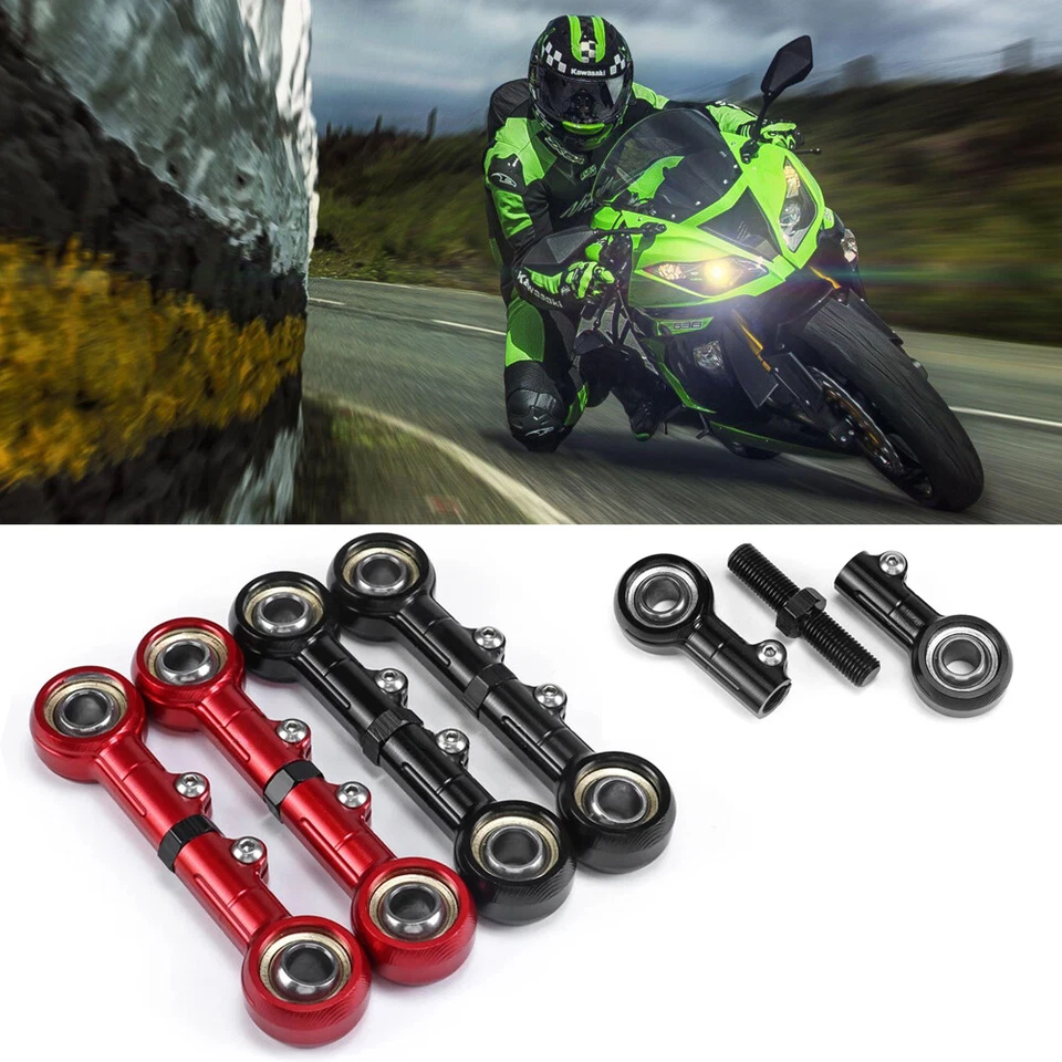 Suspensión de enlace descendente trasero CNC para Kawasaki NINJA ZX-6R ZX6RR ZZR600 negro/rojo Foto 1 de 4