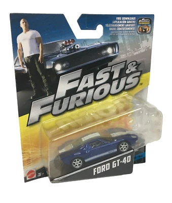 Mattel Fast & Furious 5 FORD GT-40 1:55 Diecast Metal NUEVO SELLADO Foto 1 de 4