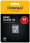Intenso SDXC Karte 64GB Speicherkarte Class 10