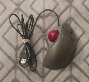 Logitech Trackman Wheel Trackball Mouse T-BB18 - P/N 804360-1000 - Tested Works. - Picture 1 of 6