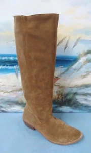 BRONX Pull Up Cowboy BOOTS Womens 38 / 7.5 Brown Suede Western - Picture 1 of 12