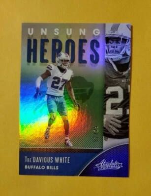 2020 Panini Absolute Green 1/25 Tre'davious White Unsung Heroes First Print 1/1 - Image 1 of 4