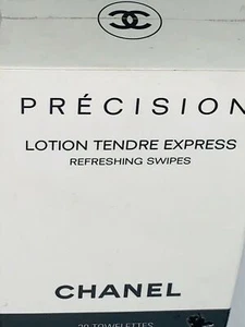 Chanel Precision Lotion Tendre Express Face refreshing Toner 30 Towlettes makeup - Picture 1 of 5