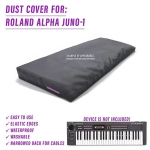 DUST COVER for ROLAND ALPHA JUNO-1 - Waterproof, easy to use, elastic edges - Picture 1 of 3