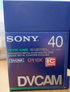 SONY.PDVM-40ME.DVCAM.IC.MEMORY.16K.DIGITAL VIDEOTAPE.MAGNETIC TAPE COIL - Picture 1 of 1