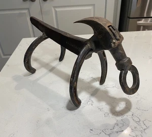 Vintage Hufeisen Kunst Metall Volkskunst Skulptur 12"x 6"x 5" - Bild 1 von 10