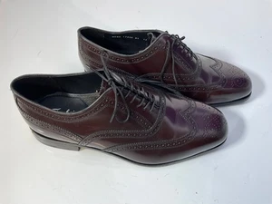 Nuovo abito Oxford FLORSHEIM uomo taglia 13 EEE LEXINGTON punta alare SCARPE bordeaux - Foto 1 di 13