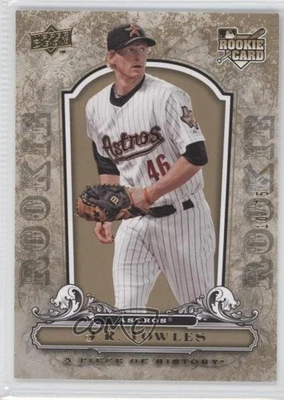 2008 Upper Deck A Piece of History Gold /75 JR Towles #121 Rookie RC - Image 1 of 2