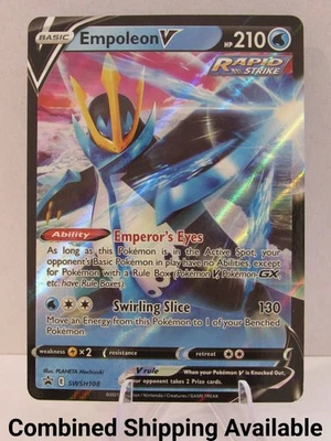 Empoleon V - SWSH108 SWSH: Sword & Shield Promo Cards NM Holo English 17006 - Image 1 of 2