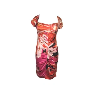 Cache Silk Y2k Fitted Dress Size 14 - Picture 1 of 13
