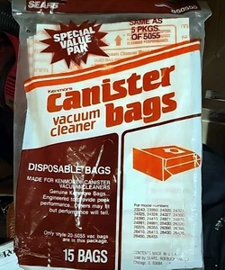 10 NEW Genuine Kenmore Canister Vacuum Cleaner Bags Style 20-5055 Sears - Picture 1 of 4
