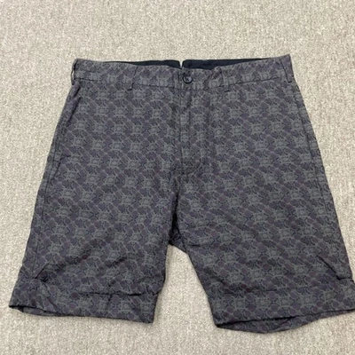 Pantalones Cortos Engineered Garments Patrón Completo Gris Oscuro Informales Bolsillo Trasero Foto 1 de 4