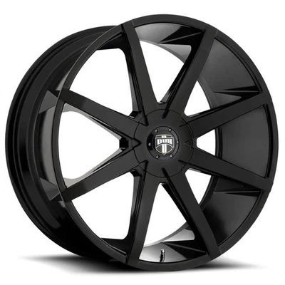 Dub S110 Push 20x8.5 5x108/5x4.5" +45mm Gloss Black Wheel Rim 20" Inch Foto 1 de 4