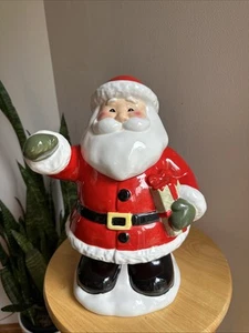 Pottery Barn Kids Waving Santa Cookie Jar Festive Fun Christmas Decor - Picture 1 of 12