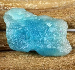 Acquamarina brasiliana naturale 88,45 ct 48 x 31 mm pietra preziosa minerale grezza T17153 - Foto 1 di 10