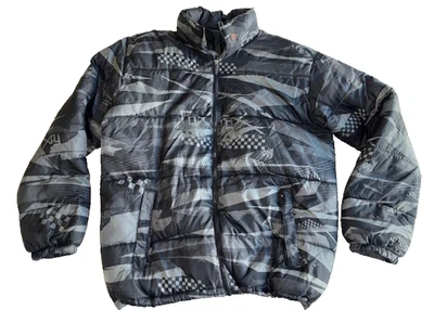 Chaqueta acolchada con cremallera Y2K FOX Racing estampado graffiti snowboard talla XL Foto 1 de 3