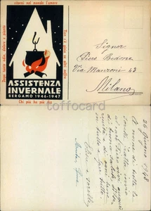 BERGAMO CITTA'-ASSISTENZA INVERNALE 1946 47-D17-91 - Picture 1 of 1