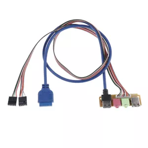 USB 2.0+ 3.0 port chassis PC computer case audio front panel replace cable 7-lk - Bild 1 von 11
