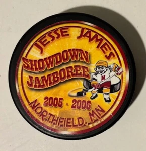 RARE hockey puck Jesse James Showdown Jamboree 2005 Northfield, MN - Picture 1 of 2