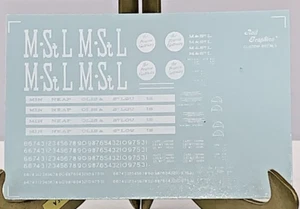 Rail Graphics M&STL Minneapolis & St. Louis Open Hopper Decal White HO 1:87 NIP - Picture 1 of 1