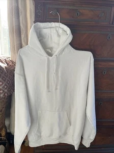 Hanes Herren Pullover EcoSmart Fleece Kapuzenpullover, Weiß, Medium - Bild 1 von 6