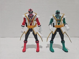 Figura de acción Power Rangers Super Megaforce Super Samurai Ranger rojo y verde 5" - Imagen 1 de 10