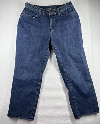 Pantalones de mezclilla para mujer Motto Personify 30x26 azul mezcla de algodón 5 bolsillos informales Foto 1 de 4