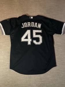 Michael Jordan 45 Chicago White Sox Majestic Baseball Jersey Size 48 MLB - Picture 1 of 9