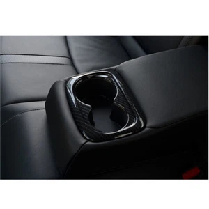Cubierta portavasos de carbono del asiento trasero reposabrazos apta para Honda Civic X 2016-2018 - Imagen 1 de 4