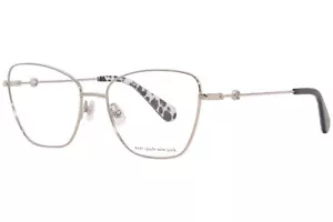 Kate Spade Journee YB7 Eyeglasses Frame Women's Silver Full Rim Cat Eye 53mm - Picture 1 of 5