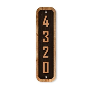 Personalized Home Address Sign Aluminum 12"x3" Custom House Number Plaque - Picture 1 of 6