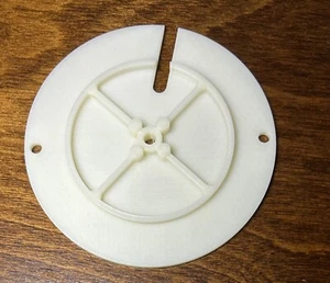 Cubierta de repuesto blanca de placa de bombilla para molde de soplado l ranura de cable Empire - Imagen 1 de 5