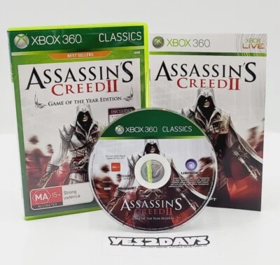 Assassin's Creed II 2 Game of the Year Addition | Xbox 360 with Manual VGC - Image 1 of 4