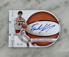 2015 National Treasures Collegiate Frank Kaminsky #12 BK Signatures Die-cut /99