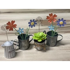 Set of 4 Floral Picture Holders Spring/Summer Decor - Picture 1 of 7
