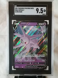 Juego Pokemon Evolving Skies 2021: Espeon V 064/203 SGC 9,5 parece gema, afilado - Imagen 1 de 2