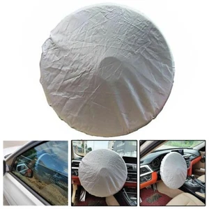 Heat Insulating Sun Block Shade for Car Steering Wheel Easy to Install - Foto 1 di 8