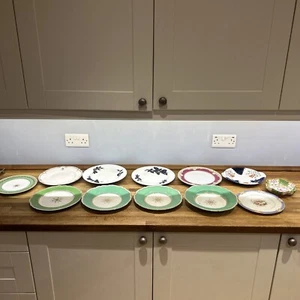 Joblot of 19th Cen English Porcelain Plates Minton Wedgwood Coalport Worcester - Picture 1 of 24