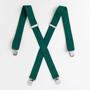 New 1 1/2" Suspenders Army Green 1.50 wide Polyester Elastic Braces no tags - Picture 1 of 1