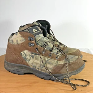 Ozark Trail Mens Hiking Boots Size 11 Waterproof Brown Camouflaged Camo Lace up - Picture 1 of 10
