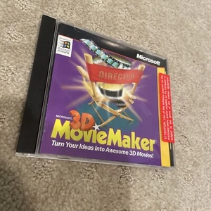 Sealed PC CD-ROM Software 3D Movie Maker MICROSOFT WINDOWS 95 1996 Vintage - Photo 1/6