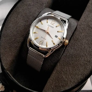 Citizen NOS Eco Drive GN-4S 5 34mm Solid Stainless Steel Watch with Box - Picture 1 of 10